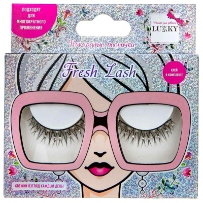 Ресницы накладные Lukky Fresh Lash со стразами Роса 1toy Т21745 1